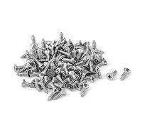 sourcing map M2,9 x 9,5 mm Cruz Cabeza Avellanada Fijaciones Tornillo autorroscante 100 pcs