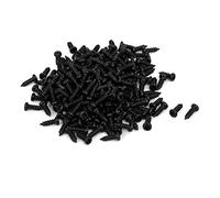 sourcing map M2 x 6 mm Phillips de cabeza redonda metálica auto-Taping tornillos negro 250pcs