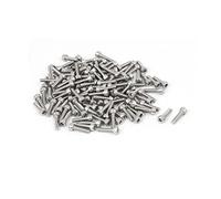 sourcing map M3 x 12mm 120uds Tornillo de Cabeza Ranurada Rosca Completa Acero Inoxidable 304 Cabezal Hexagonal DIN912