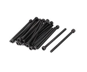 sourcing map M3 x 50mm Tornillos de cabeza hueca hexagonal de rosca completa 25 pcs