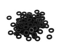 sourcing map M3 x 6mm x 1mm Nylon Plano Aislante Arandelas Juntas Espaciadores Sujetador 100uds