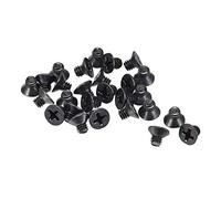 sourcing map M4 X 5mm Phillips Tornillo Sujetador Negro para Portátil PC TV Ventilador Interruptor 50 Piezas