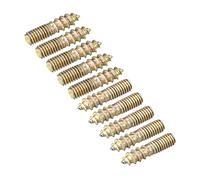 sourcing map M4x16mm Suspensión Pernos, 12uds Doble Extremo Rosca Pasador Tornillos para Madera Muebles