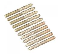 sourcing map M4x40mm Suspensión Pernos, 50uds Doble Extremo Rosca Pasador Tornillos para Madera Muebles