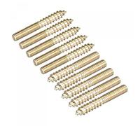sourcing map M5x40mm Suspensión Pernos, 12uds Doble Extremo Rosca Pasador Tornillos para Madera Muebles