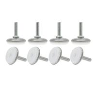 sourcing map M6/M8 Pies Patas niveladoras nivelador ajustable Protector de suelo para patas piernas de máquina escritorios mesas sillas 8 pcs M6x20x28mm
