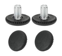 sourcing map M8 x 10 x 25mm Pies Patas niveladoras ajustables Protector de suelo para el mobiliario de la pata de la mesa 4 pcs M8x10x25mm