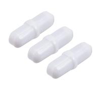 sourcing map Magnético Agitador Mezclador Agitación Barra Varilla 20mm (0,79") con Anillo Forma Revestimiento Imán Blanco para Laboratorio 3uds