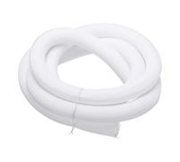 sourcing map Manga dividida para telar de alambre de 1-1/4 pulgadas y 10 pies, color blanco, funda trenzada UL94-V2, funda de PET ignífuga para automoción, gestión de cables en el hogar
