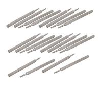 sourcing map Mango de 2,35mm de Diámetro 1mm en Forma de Bola de Diamante Cabezal Montado Molienda Punta Cabezal Bit 20pcs