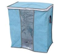 sourcing map Manta Almohadas Edredones Ropa Ropa de cama Bolsa de almacenamiento Organizador Contenedor Azul 44 x 28 x 48 cm Azul