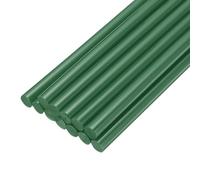sourcing map Mini barras de pegamento caliente para pistola de pegamento de 11 mm x 200 mm, color verde oscuro, 12 unidades
