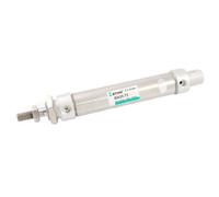 sourcing map Mini Pequeño Cilindro de Aire de 25mm X 75mm de Doble Acción Efecto con Vástago de Acero Inoxidable Ma25-75