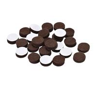 sourcing map Muebles Almohadillas - Auto Adhesivo 15mm Diámetro 5mm Grueso Fieltro Almohadillas Silla Pata Piso Protectores, Marrón 100Uds.