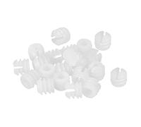 sourcing map Muebles Plástico Insertar Tuercas, 11mm x 10,5mm 24uds Nylon Expansión Tuerca para Bisagra Autorroscante Tornillo, Muebles Conexión
