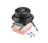 sourcing map NC 250V 16A 30-110C Temperatura Control Interruptor Capilar Termostato para Horno Refrigerador Calentador 07m con 2 Tornillos y 2 Engarzados Terminales