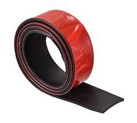 sourcing map Neopreno Láminas Rollos, Adhesivo Reverso Sólido Goma Tiras 4mm(T) x30mm(W) x1000mm(L), Bricolaje Goma Junta, Sellado Acolchado, Reducción Vibración Estera