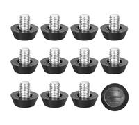 sourcing map Niveladores ajustables para muebles, 12 piezas M8 x 10 mm, patas de nivelación de muebles roscados para muebles, nivelación de deslizamiento para mesa, silla, patas de muebles, color