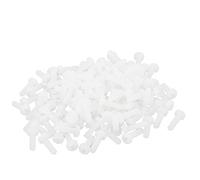 sourcing map Nylon M2,5 x8mm 6/6 Cabeza Cilíndrica conducir la máquina tornillo Phillips Off blanco 100pcs