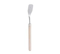 sourcing map Paleta Cuchillo 18mm Cuchillo Ancho Plano Cabeza Sólido Madera Mango Inoxidable Acero Pintura Mezcla Raspador Palé Cuchillo Espátula para Óleo Acrílica Pintura