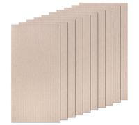 sourcing map Paquete de 10 paneles acústicos de 47 x 24 x 0.4 pulgadas, autoadhesivos, insonorizantes, espuma absorbente de sonido para sala de grabación, estudio, oficina, color marrón oscuro