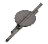 sourcing map Paquete de 2 tiradores de gabinete de color gris, manijas semicirculares de gabinete de cocina de 64 mm, manijas de puerta de gabinete de media luna para armario