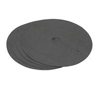 sourcing map Paquete de 4 anillos para mantillo de árbol de 62 cm, no tejida, color negro