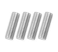 sourcing map Paquete de 4 varillas totalmente roscadas M12 x 35 mm, acero inoxidable 316 para mano derecha, para fijación de montaje de muebles, paso de 1,75 mm