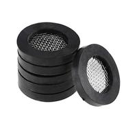 sourcing map Paquete de 6 Goma Planas Arandelas 19mm OD 12mm ID 3mm Grosor