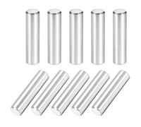 sourcing map Pasador 10 mm x 40 mm, Clavijas de Acero Inoxidable 304, Estantes de Apoyo, Pasadores de Madera para Literas, Tono Plateado 10 Piezas