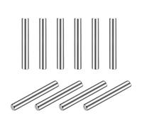 sourcing map Pasador 2 mm x 16 mm, Clavijas de Acero Inoxidable 304, Estantes de Apoyo, Pasadores de Madera para Literas, Tono Plateado 10 Piezas
