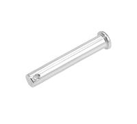sourcing map Pasadores de Horquilla de Un Solo Orificio 10x60mm, 1Pcs Pasador de Bisagra de Cabeza Plana de Acero Inoxidable 304