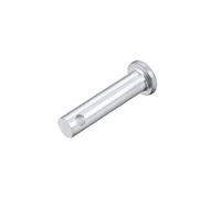 sourcing map Pasadores de Horquilla de Un Solo Orificio 6x20mm, 30 Piezas Pasador de Bisagra de Eslabón de Acero Sólido Galvanizado de Cabeza Plana