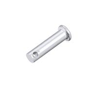 sourcing map Pasadores de Horquilla de Un Solo Orificio 8x30mm, 20 Piezas Pasador de Bisagra de Eslabón de Acero Sólido Galvanizado de Cabeza Plana