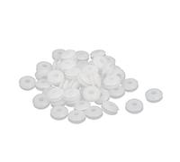 sourcing map Pasamuros de Goma de Cable eléctrico cableado Blanco Interior de 4mm de diámetro 50pcs