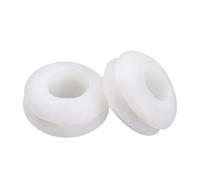 sourcing map Pasamuros Protector de cable de goma de fijación resistente al aceite de 4 mm de diámetro 200pcs blanco