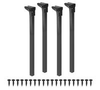 sourcing map Patas plegables para mesa, 4 patas de metal plegables de 70 cm, patas de repuesto para muebles, laptop, escritorio, para armario, sofá, silla, cama