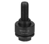 sourcing map Perforadora de chapa de metal de 12,5 mm, rodamiento de acero, kit de perforación manual de corte preciso con vástago hexagonal externo para fregadero de placa de acero inoxidable, color