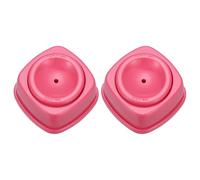 sourcing map Perforadora de huevos, 2 perforadores de huevos crudos con bloqueo de seguridad, herramienta perforadora de acero inoxidable para hervir bien para cocinar, hornear, desayuno, color rojo