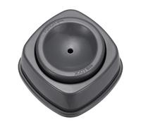 sourcing map Perforadora de huevos crudos con bloqueo de seguridad, herramienta perforadora de acero inoxidable para hervir bien para cocinar, hornear, desayuno, gris oscuro