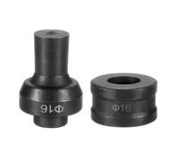 sourcing map Perforadora hidráulica de 16 mm, agujero redondo 40Cr de acero, kit de perforación eléctrica para máquina perforadora eléctrica CH-60, color negro