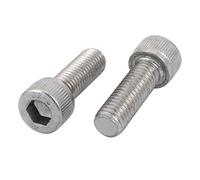 sourcing map Perno Tornillo de Cabeza Hueca Hexagonal Rosca Izquierda de Acero Inoxidable 304 M10x30mm, 2 Piezas