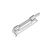 sourcing map Pestillo de resorte, cerradura de perno de barril 304 de acero inoxidable para diestros de 3,3 pulgadas para puerta de gabinete, 5 piezas