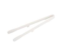 sourcing map Pinzas de silicona resistentes al calor, 265 mm de longitud, pinzas de cocina y cocina para parrilla, barbacoa, olla caliente, camping, servir ensalada, hornear pan, color blanco