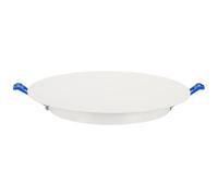 sourcing map Placa de cubierta de techo redonda de 250 mm, para bocina con orificio de pared, bloqueo de resorte, panel de acceso decorativo de acero para aberturas de techo o paneles de yeso de 7.7 a
