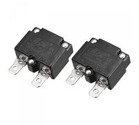sourcing map Protector de Sobrecarga de Circuito 15A AC125/250V DC32V, Disyuntor Térmico de Restablecimiento Automático, 2 Unidades