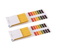 sourcing map Prueba de ácido alcalino, papel laboratorio tornasol, indicador universal 1-14, Tira de prueba de 2x PH