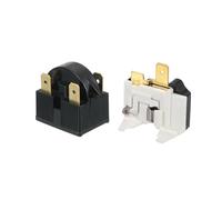 sourcing map PTC - Relé de arranque de refrigerador de 4,7 ohmios, 3 pines y 110 V-1/2 HP-terminal medio, protector de sobrecarga para compresor de refrigerador