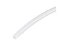 sourcing map PTFE Tubería Manguera Alta Temperatura Tubo Tubería Multifuncional Aislante 4mm ID x 5mm OD x 4.92pies Blanco