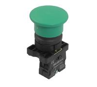 sourcing map Pulsador interruptor momentáneo señal Seta VERDE 1 NO N/O 22mm ZB2-CE31